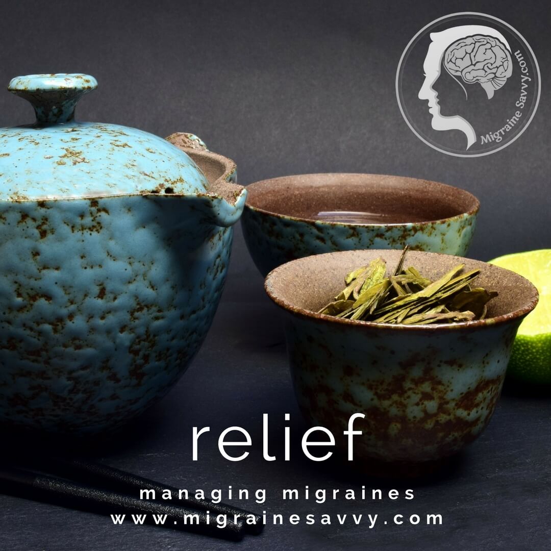 Chinese cure for migraine headache includes herbal teas @migrainesavvy #migrainerelief #stopmigraines #migrainesareafulltimejob