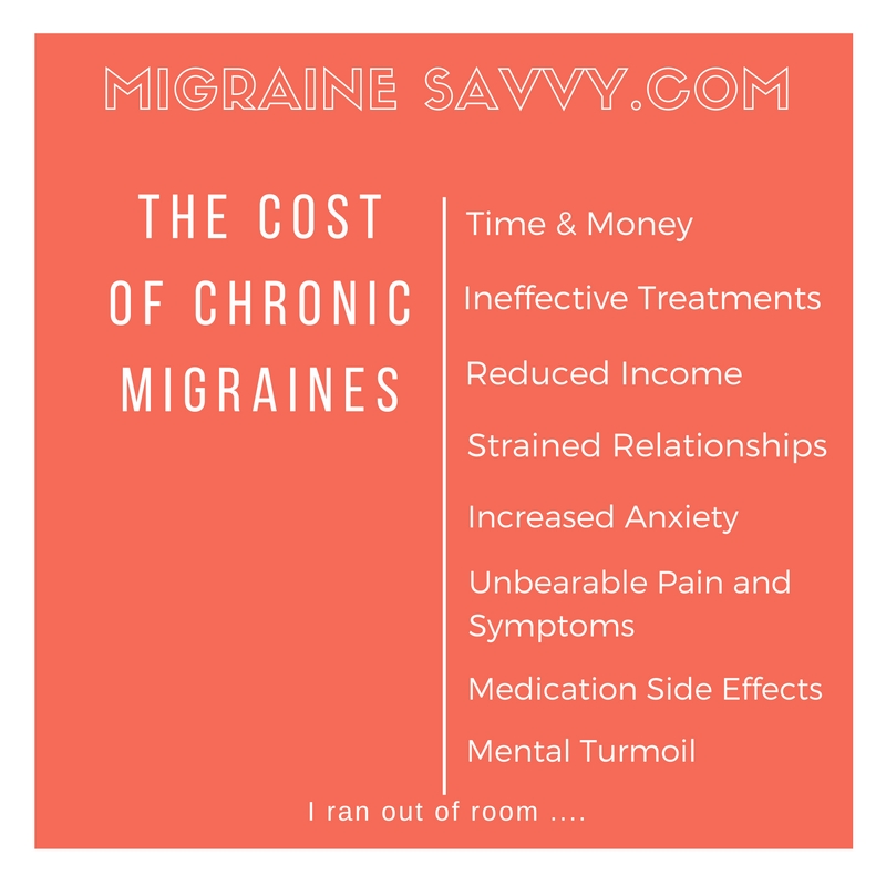 The Cost of Migraines: How To Save On Small Things