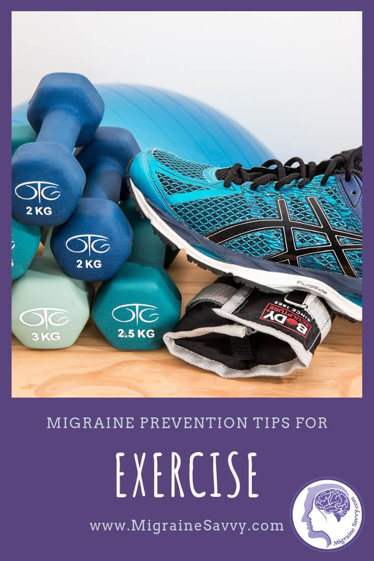 Here are 4 tips to help you maintain your exercises for migraine prevention  @migrainesavvy #migrainerelief #stopmigraines #migrainesareafulltimejob