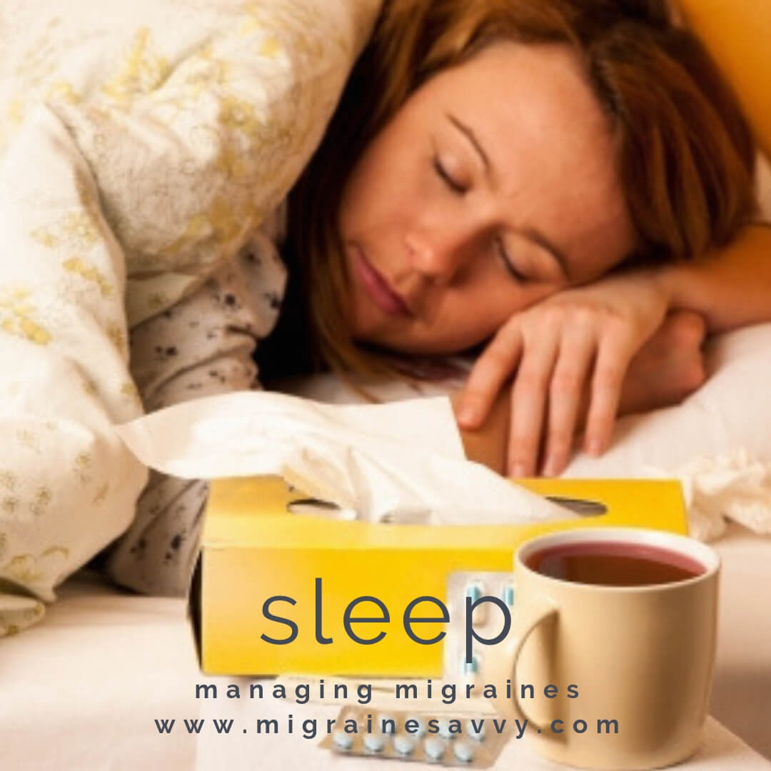 Help Post Migraine Symptoms with Sleep @migrainesavvy