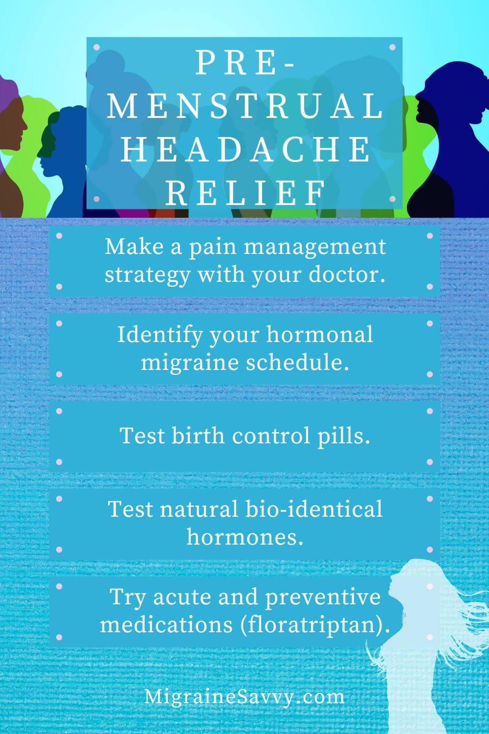 Premenstrual headache relief @migrainesavvy